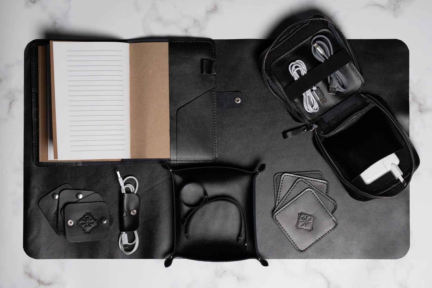 Кожаный Подарочный Набор Черный: Leather Workspace GS18BL фото