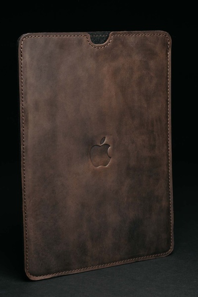 Шкіряний чохол для MacBook FlatCase Коричневий Крейзі Хорс 16 LC05BRH-16 фото