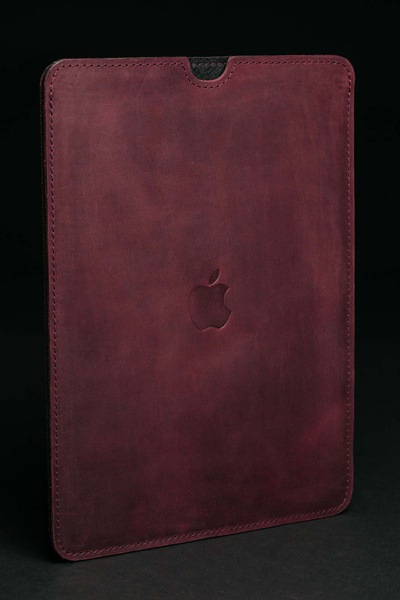 Кожаный чехол для MacBook FlatCase Бордовый Крейзи Хорс 16 LC05BGH-16 фото