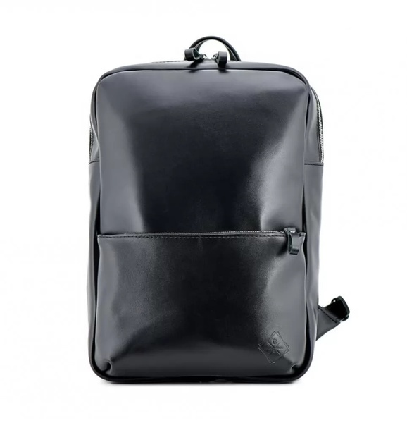 Шкіряний рюкзак Nomad чорний L BP04BL-L фото