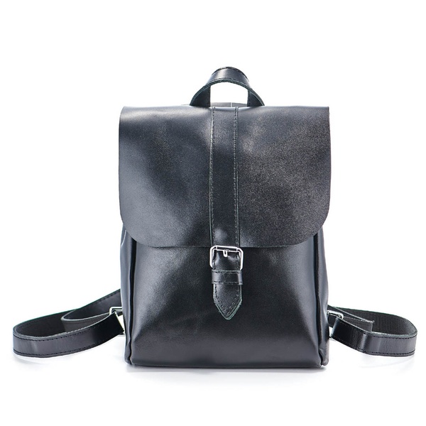 Кожаный рюкзак-трансформер Eternal черный BP03BL фото