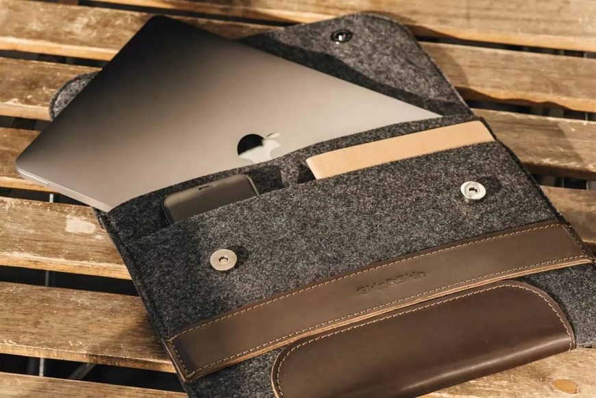 Шкіряний чохол для ноутбука Holder коричневий 16 LC10BR-16 фото