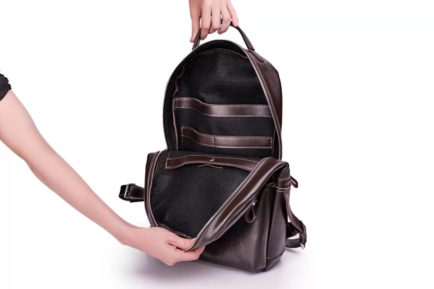 Кожаный рюкзак Splay черный BP05BL фото