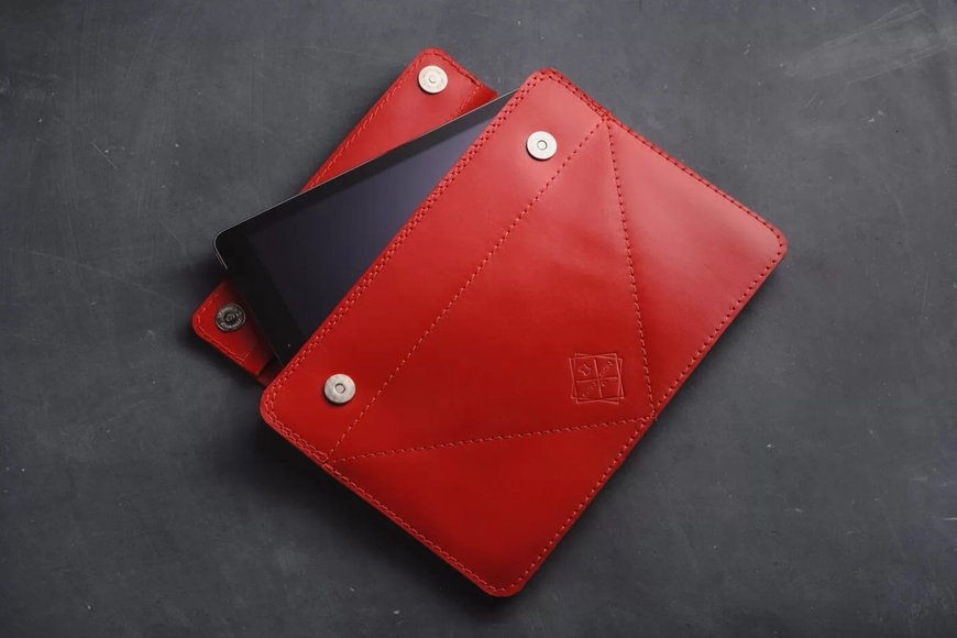 Кожаный Чехол с подставкой для iPad красный 12.9 LC07R-12 фото