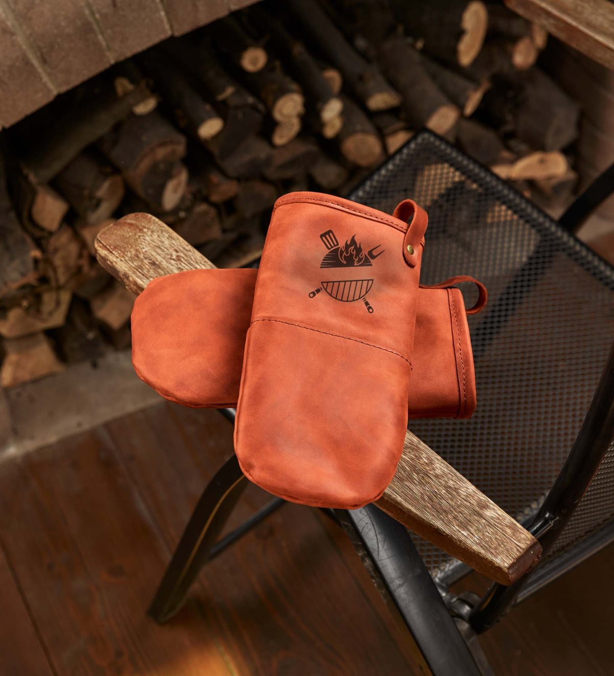Рукавиці для гриля та BBQ з натуральної шкіри Crazy Horse | HoReCa, фото 10 — Skin&Skin