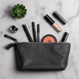 Жіноча косметичка Allure із натуральної зернистої шкіри, фото 39 — Skin&Skin