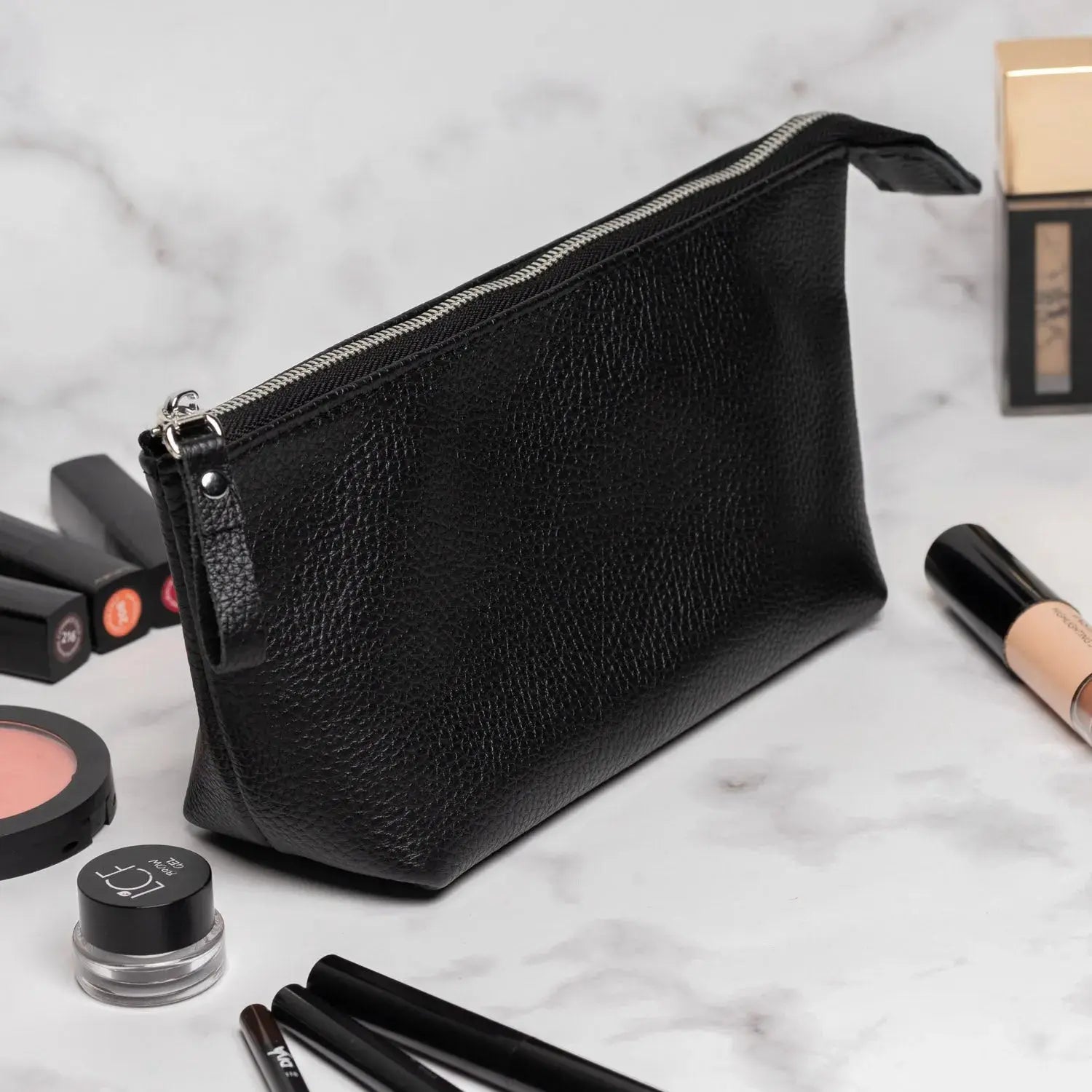 Жіноча косметичка Allure із натуральної зернистої шкіри, фото 27 — Skin&Skin