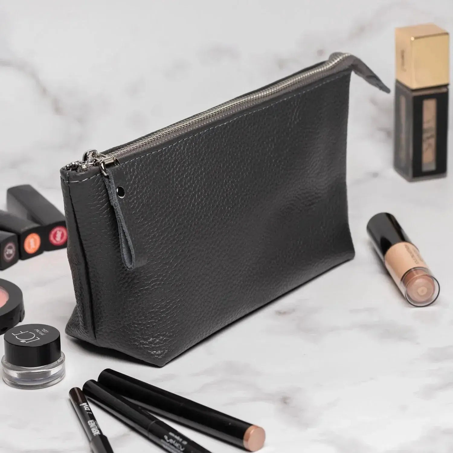 Жіноча косметичка Allure із натуральної зернистої шкіри, фото 41 — Skin&Skin