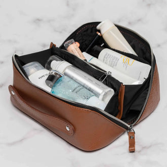 Жіноча косметичка BeautyBox із зернистої шкіри, фото 24 — Skin&Skin