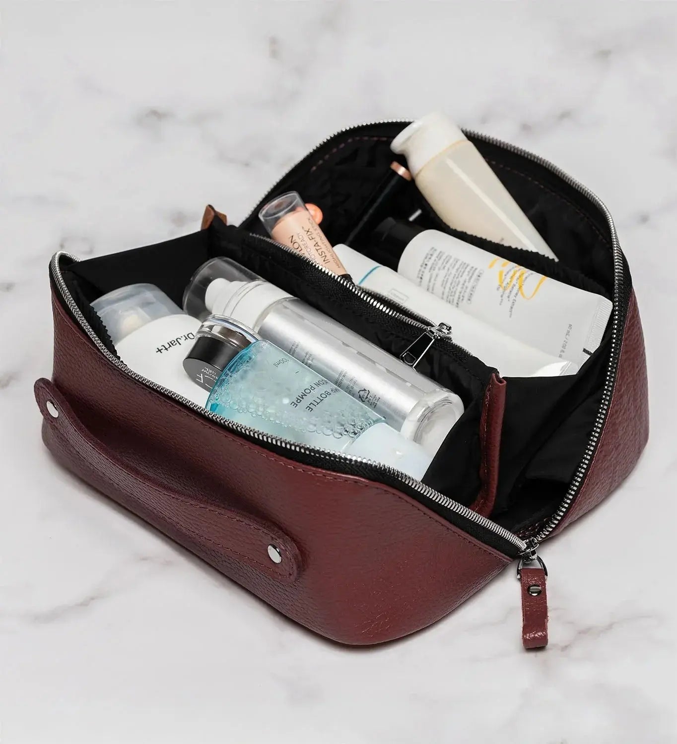 Жіноча косметичка BeautyBox із зернистої шкіри, фото 7 — Skin&Skin