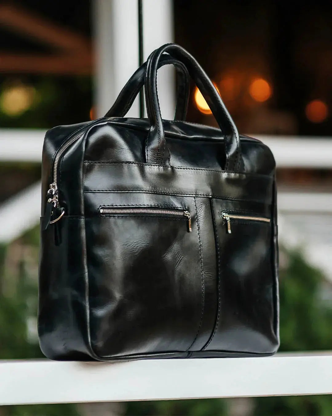 Чоловічий шкіряний портфель на блискавці | Zipper, фото 30 — Skin&Skin