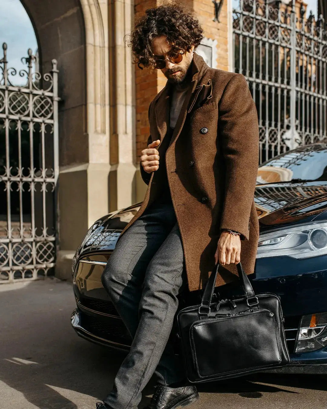Шкіряний портфель для ноутбука з органайзером | Woke | 3 розміри, фото 39 — Skin&Skin