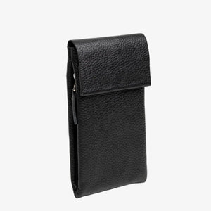 Full grain Leather Phone Bag | Graini Black - Skin and Skin
