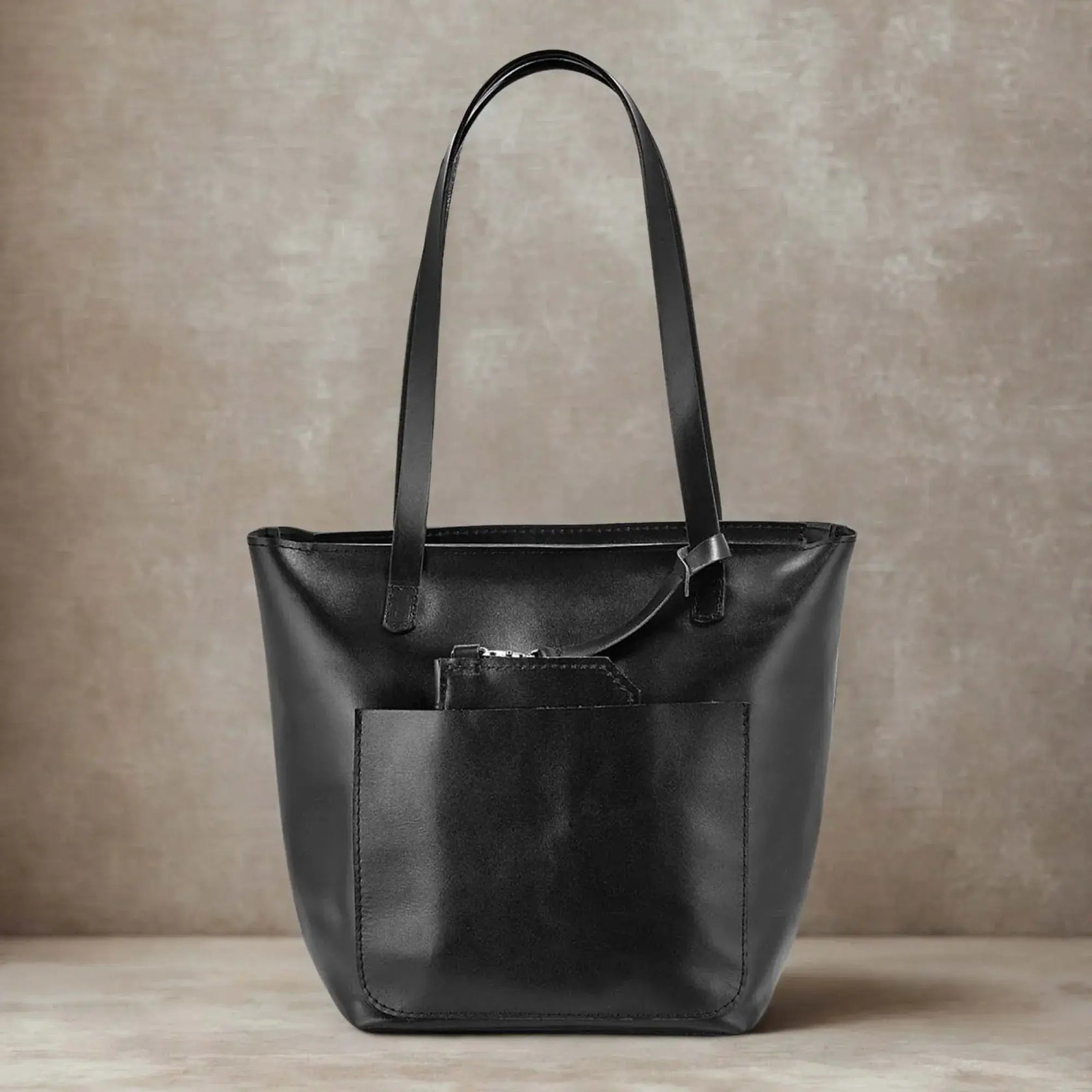 Жіноча сумка Tote з класичної шкіри з органайзером, фото 5 — Skin&Skin