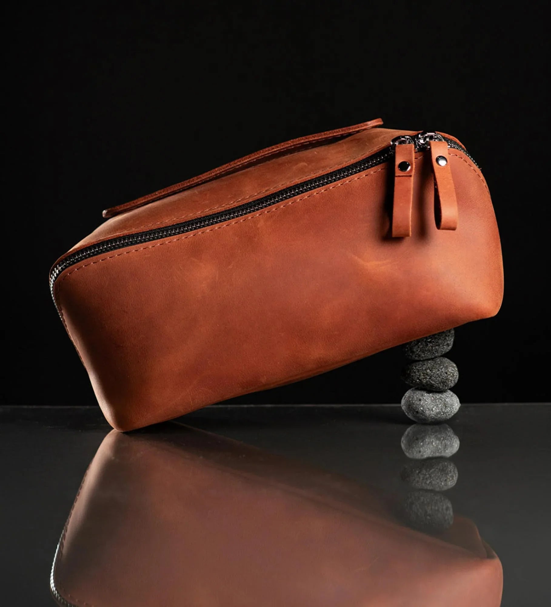 Косметичка BeautyBox зі шкіри Crazy Horse