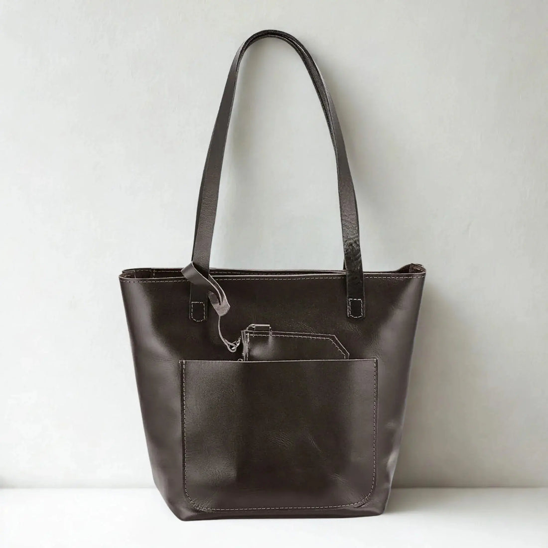 Жіноча сумка Tote з класичної шкіри з органайзером — Skin&Skin
