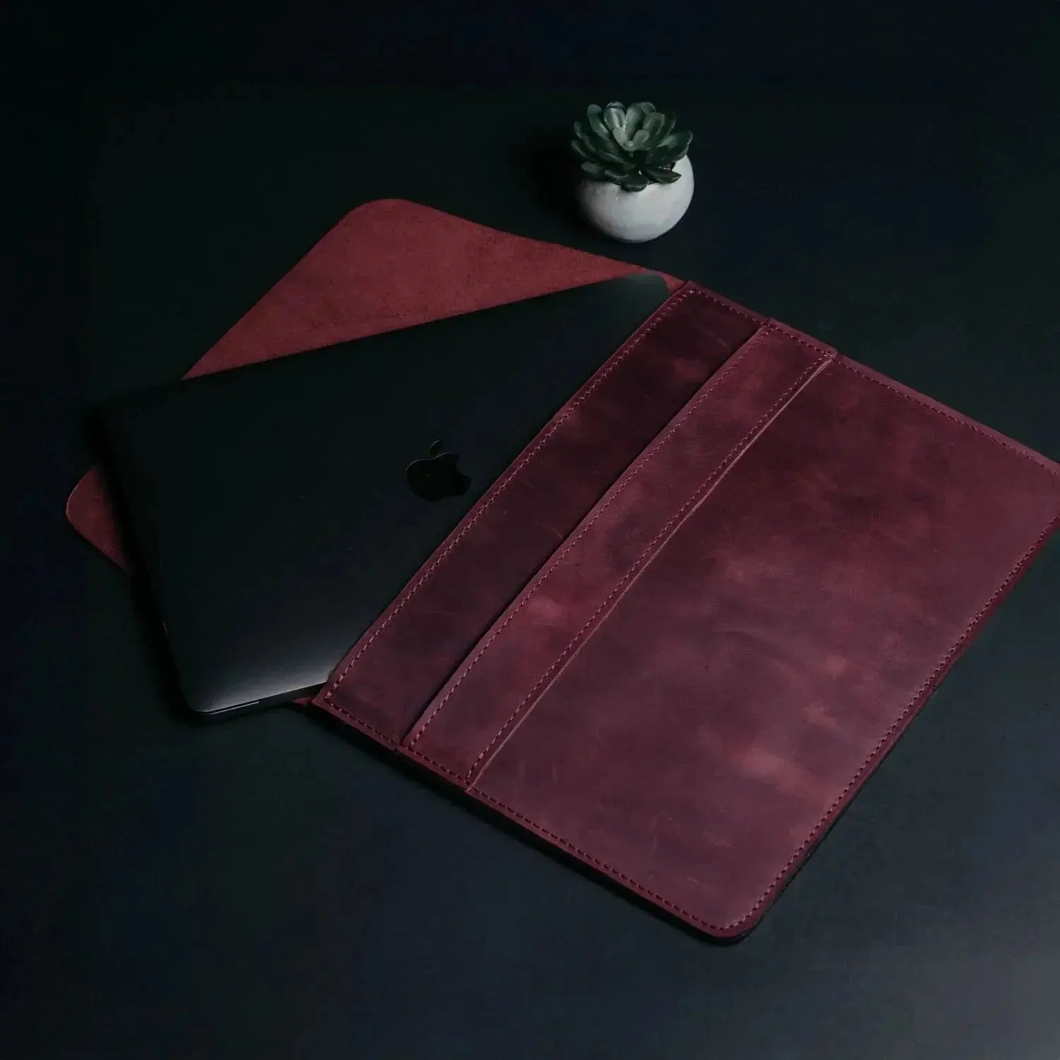 Чохол-папка для MacBook з натуральної шкіри Crazy Horse | Sleeve, фото 14 — Skin&Skin
