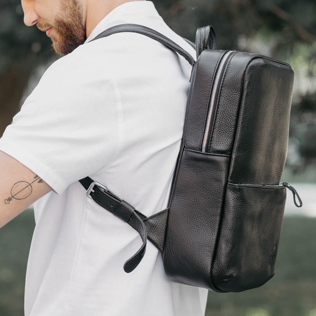 Рюкзак Nomad із зернистої шкіри – для ноутбуків 15.6/17'', фото 5 — Skin&Skin