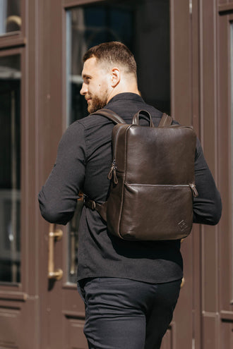 Рюкзак Nomad із зернистої шкіри – для ноутбуків 15.6/17'', фото 13 — Skin&Skin