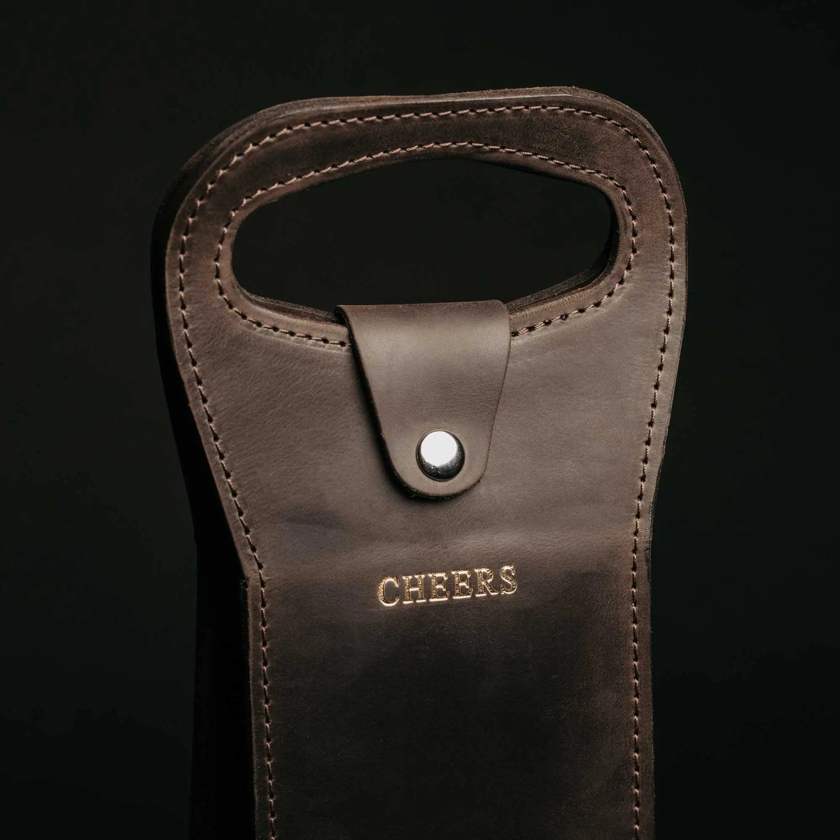 Сумка для пляшки зі шкіри Crazy Horse | Подарунок до свят, фото 16 — Skin&Skin
