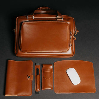 Бізнес-набір з натуральної шкіри, фото 4 — Skin&Skin