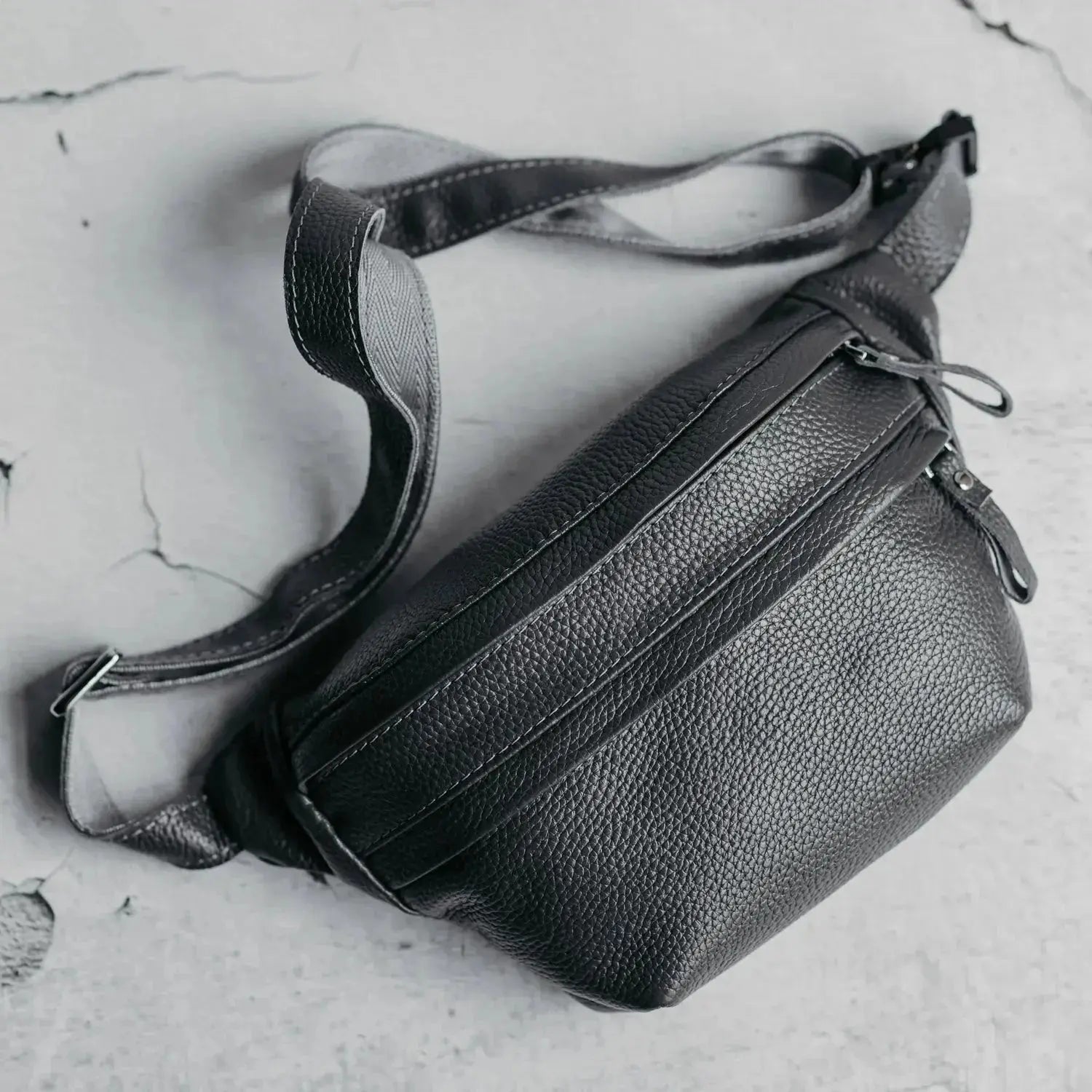 Шкіряна бананка на блискавці | B-Bag, фото 48 — Skin&Skin