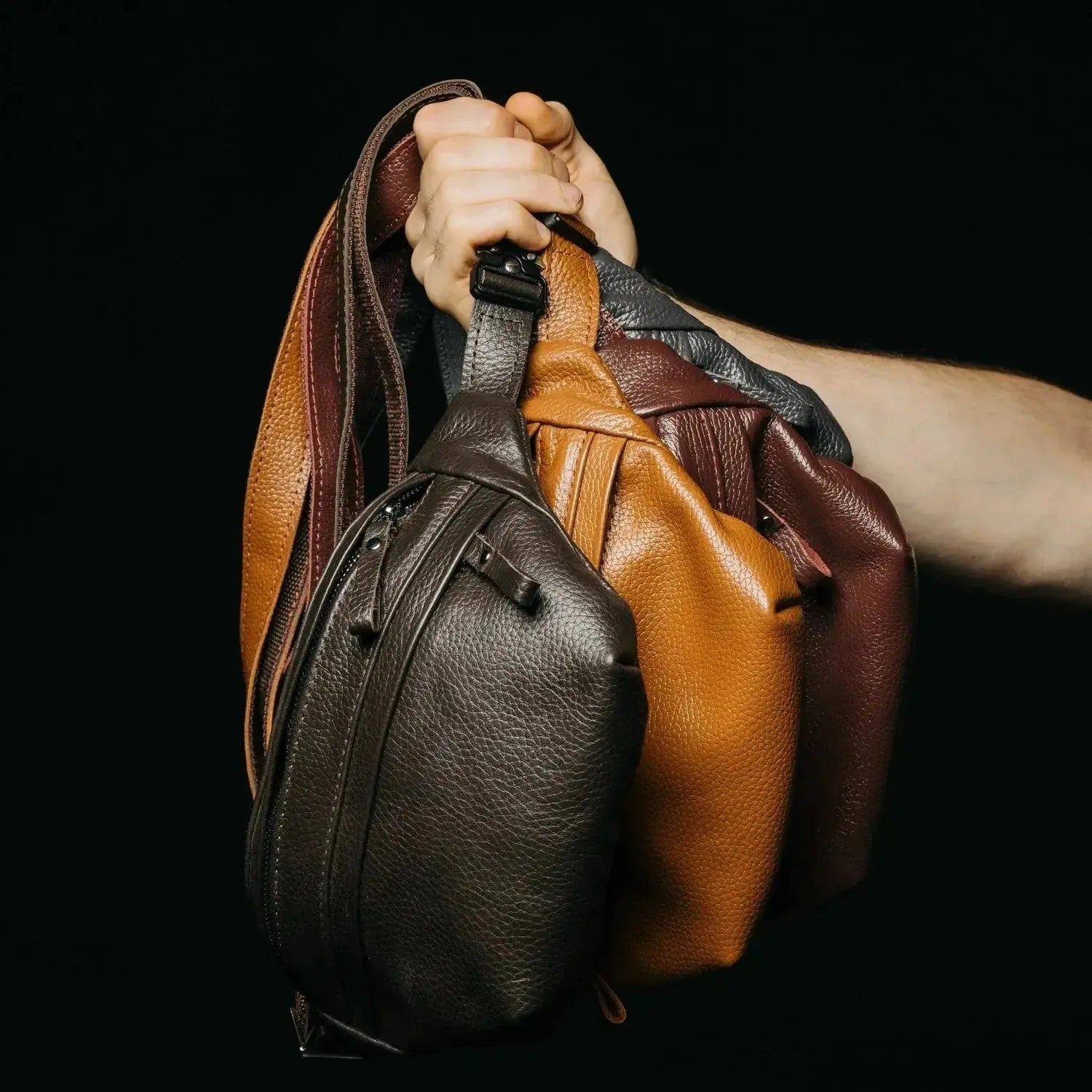 Шкіряна бананка на блискавці | B-Bag, фото 68 — Skin&Skin