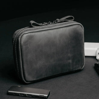 Шкіряний органайзер для техніки й дротів | Drop Kit L, фото 39 — Skin&Skin