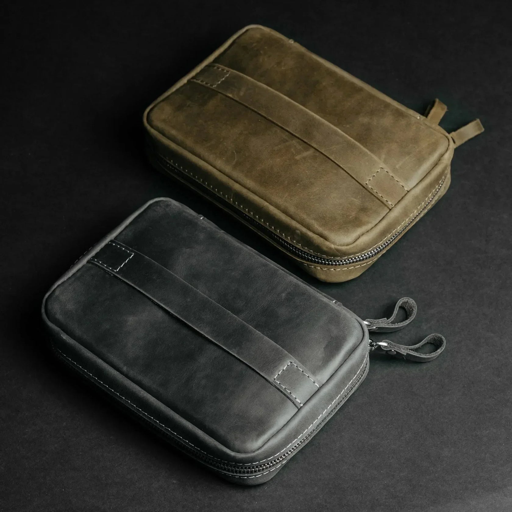 Шкіряний органайзер для техніки й дротів | Drop Kit L, фото 2 — Skin&Skin