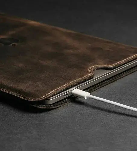 Чохол для MacBook та iPad зі шкіри Crazy Horse із вовняною підкладкою | Flatcase, фото 18 — Skin&Skin