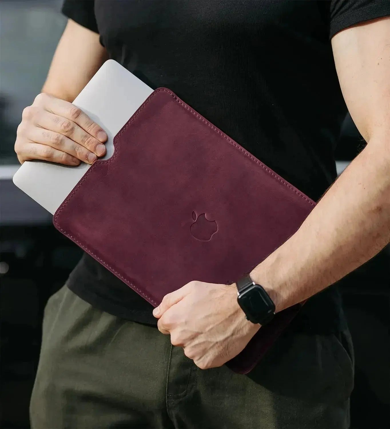 Чохол для MacBook та iPad зі шкіри Crazy Horse із вовняною підкладкою | Flatcase, фото 37 — Skin&Skin