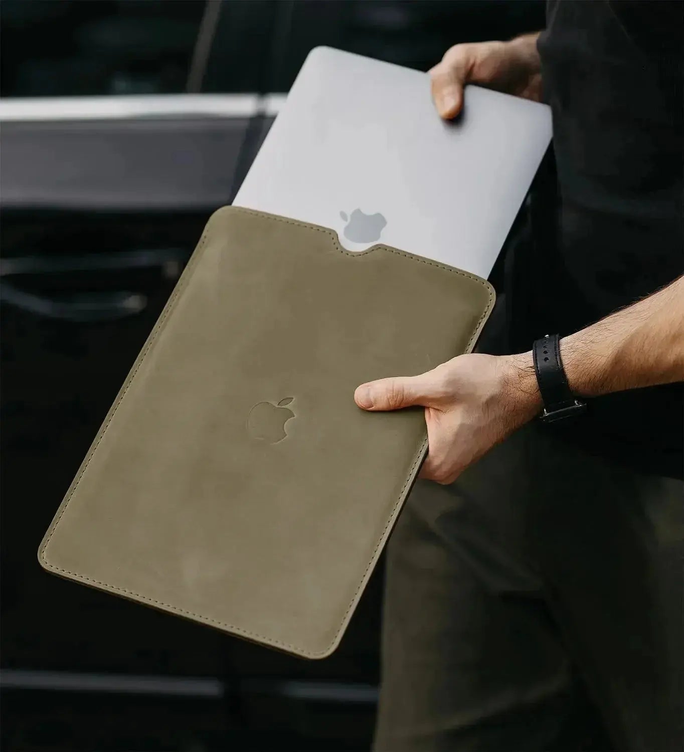 Чохол для MacBook та iPad зі шкіри Crazy Horse із вовняною підкладкою | Flatcase, фото 46 — Skin&Skin