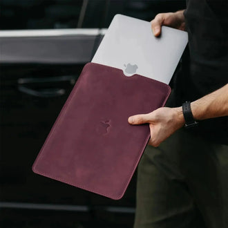 Чохол для MacBook та iPad зі шкіри Crazy Horse із вовняною підкладкою | Flatcase, фото 32 — Skin&Skin