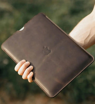 Чохол для MacBook та iPad зі шкіри Crazy Horse із вовняною підкладкою | Flatcase, фото 19 — Skin&Skin