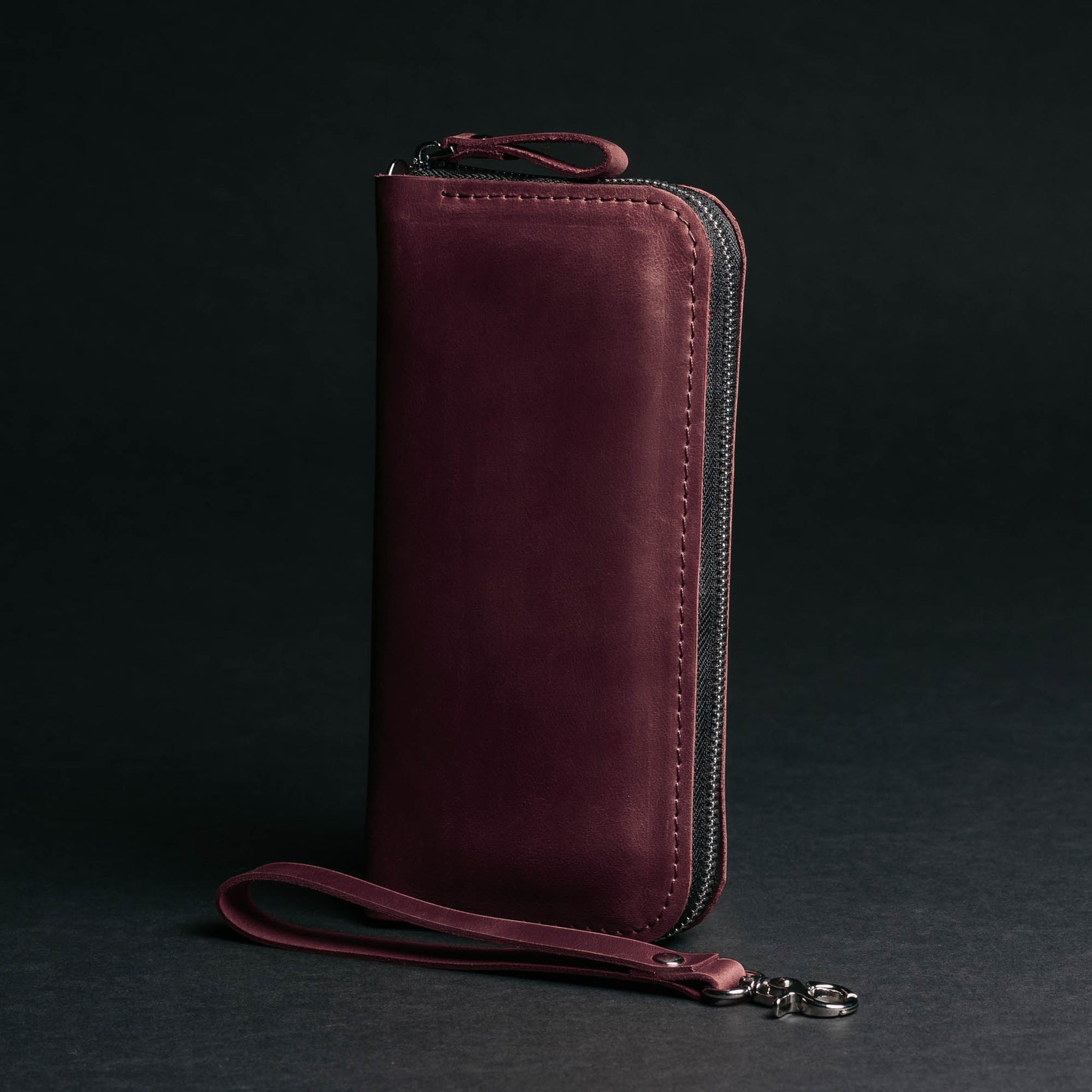 Гаманець-клатч зі шкіри Crazy Horse на блискавці | Zipper L, фото 12 — Skin&Skin