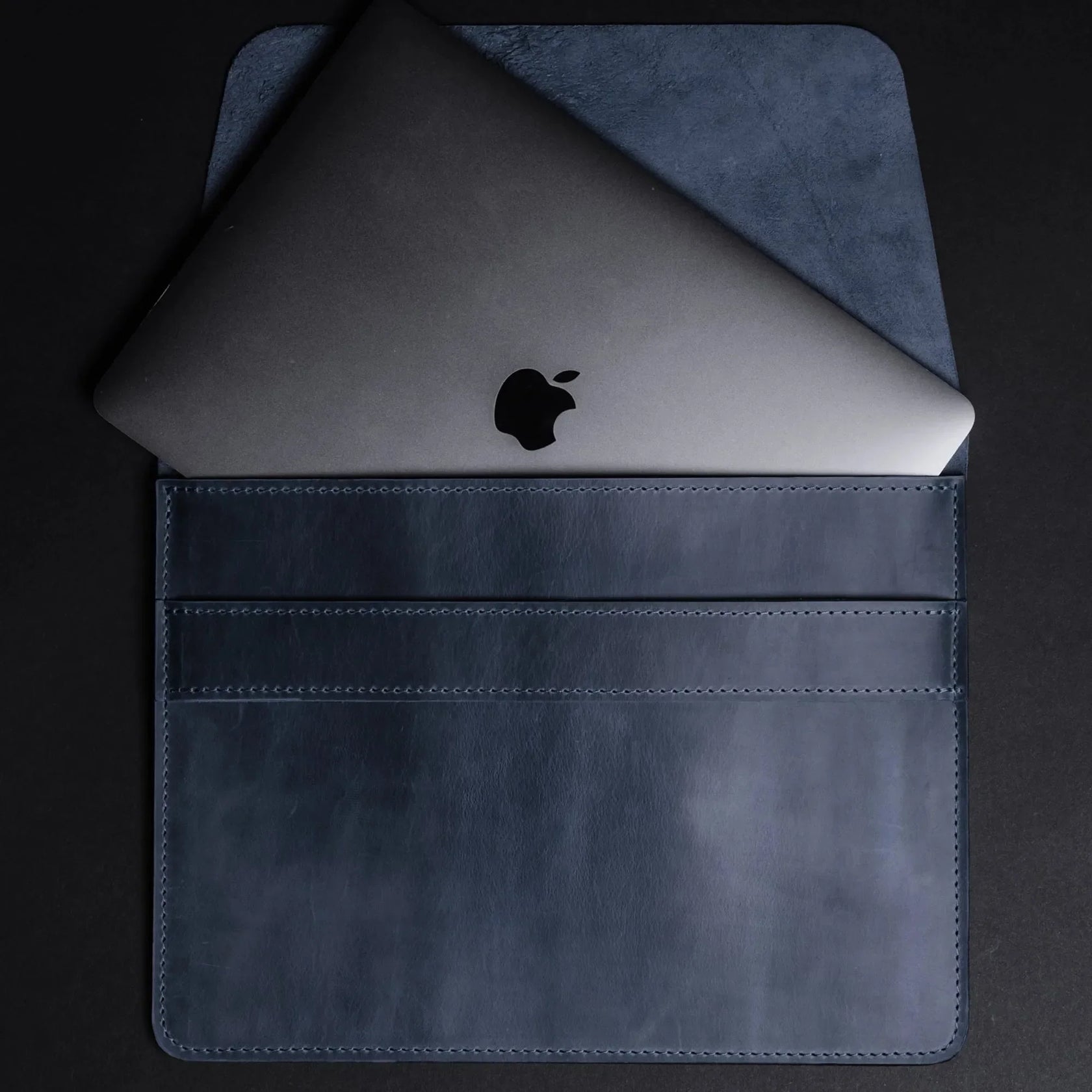 Чохол-папка для MacBook з натуральної шкіри Crazy Horse | Sleeve, фото 65 — Skin&Skin