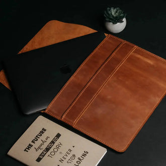 Чохол-папка для MacBook з натуральної шкіри Crazy Horse | Sleeve, фото 32 — Skin&Skin