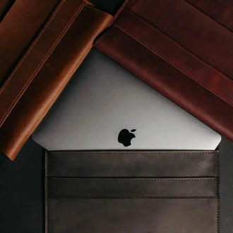 Чохол-папка для MacBook з натуральної шкіри Crazy Horse | Sleeve, фото 57 — Skin&Skin