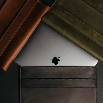 Чохол-папка для MacBook з натуральної шкіри Crazy Horse | Sleeve, фото 49 — Skin&Skin