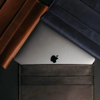 Чохол-папка для MacBook з натуральної шкіри Crazy Horse | Sleeve, фото 44 — Skin&Skin