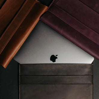 Чохол-папка для MacBook з натуральної шкіри Crazy Horse | Sleeve, фото 43 — Skin&Skin