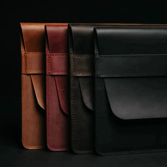 Чохол-папка для MacBook з натуральної шкіри Crazy Horse | Sleeve, фото 10 — Skin&Skin