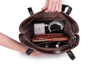 Жіноча сумка Tote з класичної шкіри з органайзером, фото 2 — Skin&Skin