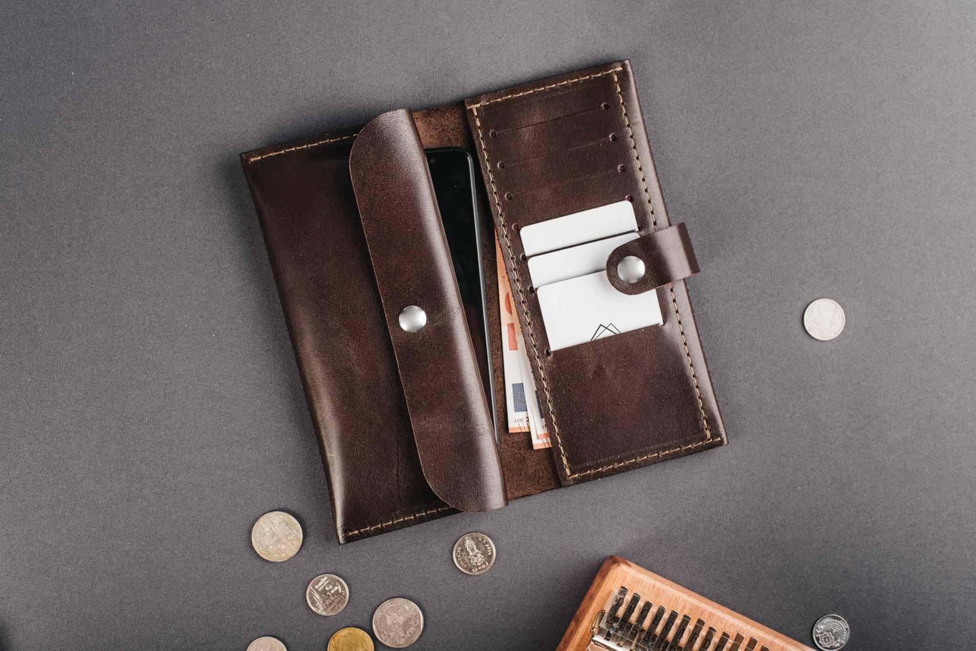 Шкіряний портмоне з монетницею | Rotterdam