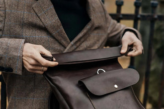 Мінімалістичний шкіряний рюкзак RollTop, фото 22 — Skin&Skin