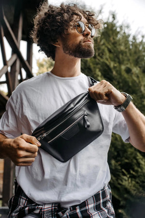 Leather BumBag | Black - Skin and Skin