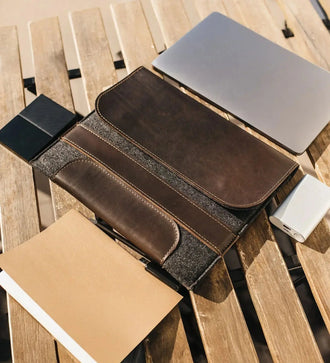 Чохол для MacBook із гладкої шкіри та повсті | Holder, фото 16 — Skin&Skin