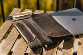 Чохол для MacBook із гладкої шкіри та повсті | Holder, фото 19 — Skin&Skin