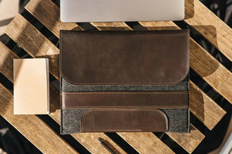 Чохол для MacBook із гладкої шкіри та повсті | Holder, фото 18 — Skin&Skin