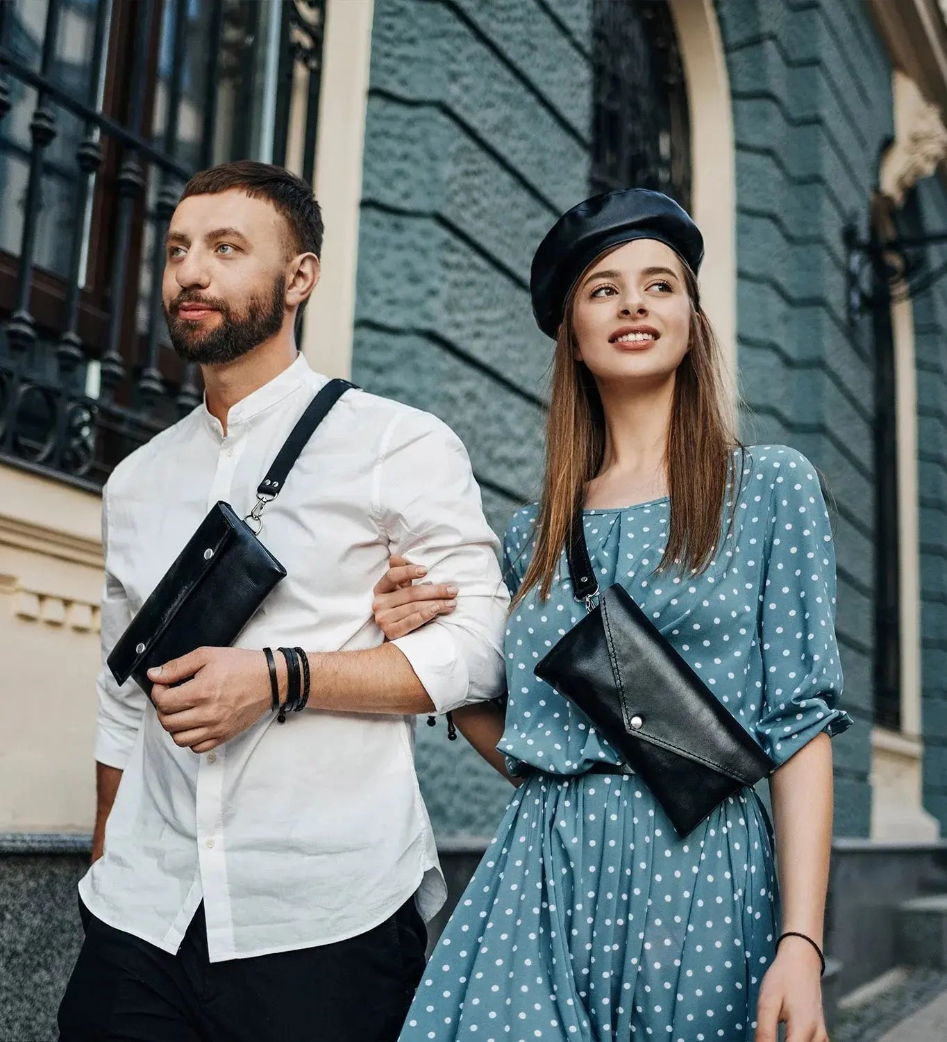 Шкіряна жіноча сумка-трансформер на пояс і через плече | Crossbody-конверт, фото 8 — Skin&Skin